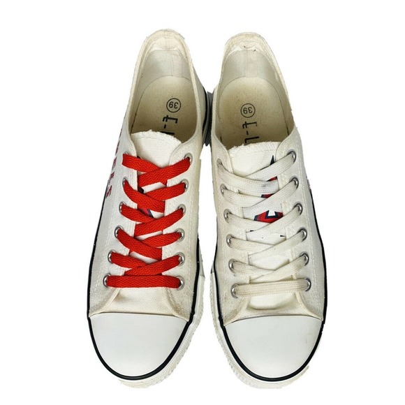 Los Angeles Angels Unisex Canvas Baseball Shoes MLB Sneakers Sz 39 M 6.5 W 8.5 - Picture 8 of 11